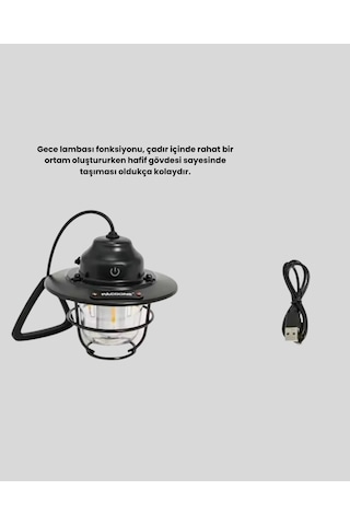 Mey İthalat Taşınabilir Retro Çam Konisi Kamp Lambası Gece Işığı Su Geçirmez Çok Renkli