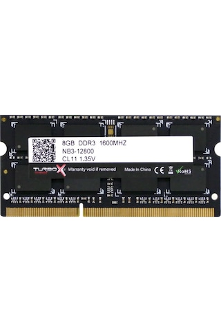 Turbox Evorion X 8 GB DDR3 1600 MHz CL11 Notebook Ram