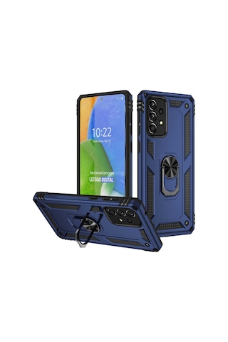 Samsung Galaxy Uyumlu A73 Manyetik Yüzüklü Tank Kılıf Vega Kapak