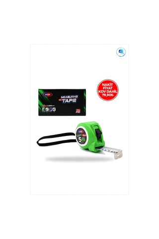 Şerit Metre 5 M 25 Mm Kilitli Çelik Ölçüm Aleti Kompakt Ev Atölye