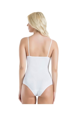 İp Askılı Dantelli Kadın Body 334 Beyaz