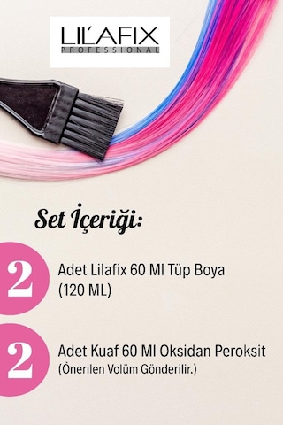 Lilafix 2+2 Saç Boyası Ve Oksidanlı Avantajlı Set - 3/0 Koyu Kahve