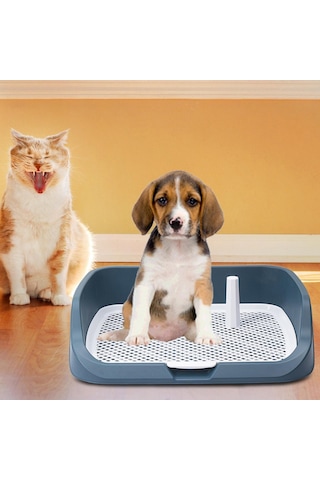 Homyl Yıkanabilir Pet Eğitim Tuvalet Tepsisi Açık-mavi