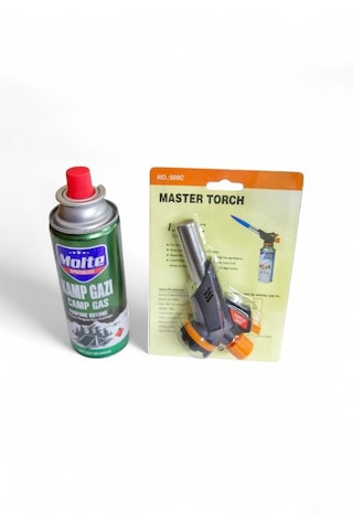 Molte Kamp Gazı Torch Pürmüz Seti Molte Gaz + Master Torch Pürmü