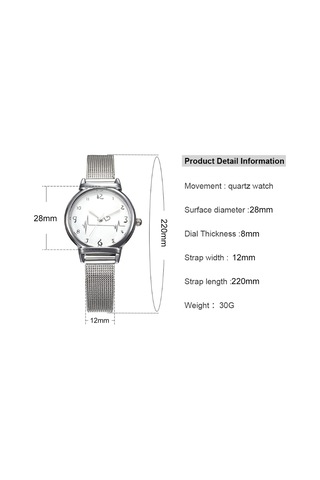 Vkemall Bayanlar İçin Kaliteli Kuvars Hareketli Kol Saati, Minimalist Tasarım, Pırlanta Nakışlı Kalp刻度, Çelik Bant, Günlük Ve Parti İçin Uygun Diğer