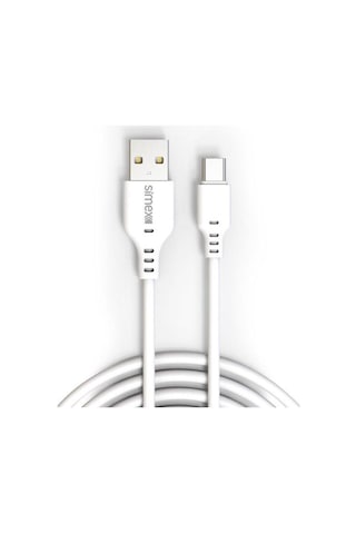 Simex SPK-08 Longly Type-C Data Kablosu 2 M Beyaz