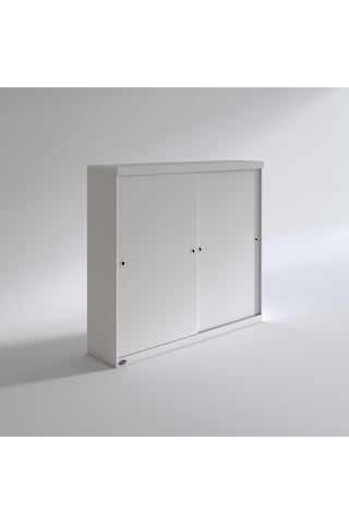 Kenzlife Gardırop Sürgülü Kapaklı Kapılı 200 Papatya Byz Gardolap Dolap