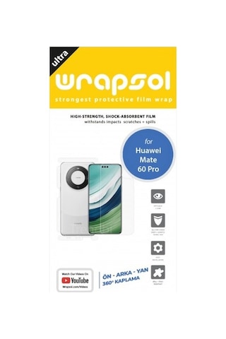 Huawei Mate 60 Pro Ön, Arka Ve Yan 360 Derece Tam Kaplama Poliüretan Film