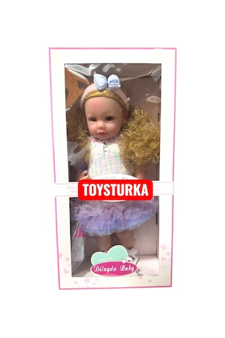 55 Cm Gerçekçi Yenidoğan Biberonlu Bebek Sesli Oyuncak Et Bebek 22858221