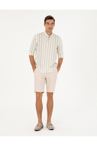 Pierre Cardin Erkek Bej Şort / Bermuda 50285713-vr011 Bej