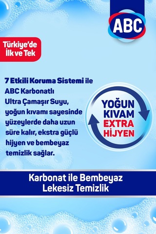 Abc Ultra Çamaşır Suyu 3,25 Lt Karbonatlı 4'Lü Paket
