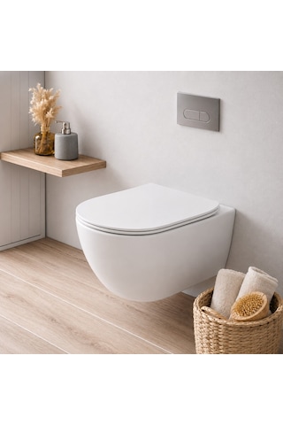 Ideal Standard Idealmood Asma Klozet Aquablade Thin Kapak Dahil Beyaz Soft Close T466501