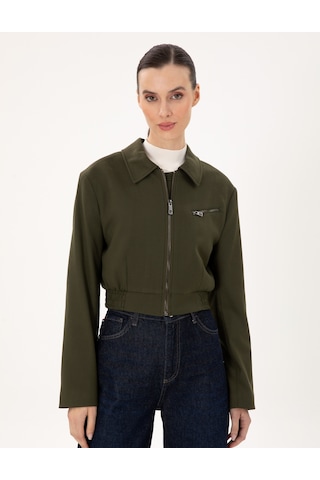 Pierre Cardin Kadın Haki Ceket 50290809-vr027 Haki