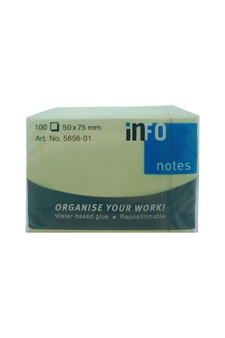 Post-it- Info Notes 50x75 Sarı 100yp
