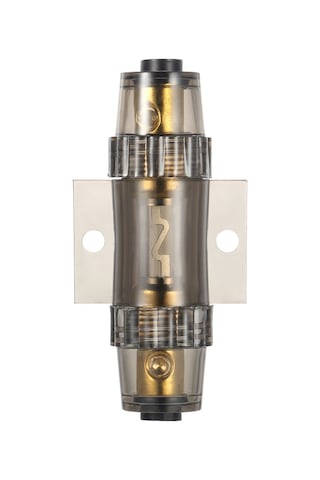 Xiyyadms Agu Sigorta Tutucusu 4/8 Gauge, Tam Bakır Temas Noktası, Ses Güç Hatları İçin Aşırı Akım Koruma, Gri Abs Malzeme