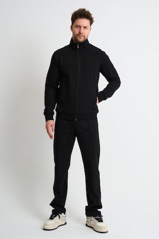Shooter Sportswear Shooter Premium Rahat Kalıp Mevsimlik Yumuşak Dokulu Erkek Eşofman Takımı Siyah