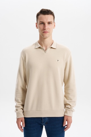 Arma Erkek Regular Fit Polo Yaka Kazak Karbon Fırçalı Selanik, %65 Pamuk %35 Polyester, Düğmesiz Basic K30554698602 Bej