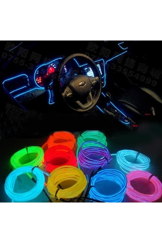 Fitilsiz Torpido Led Aydınlatma 3 Metre 12 Volt Roleli-Mavi