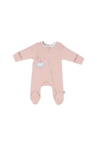 Gezenbebe Hero Uzun Kollu Bebek Tulumu Pembe