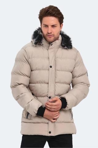 Slazenger St23je027 Heck Erkek Kapüşonlu Şişme Mont - Slazenger - Taş Taş