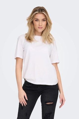Only Kadın Bisiklet Yaka Beyaz T-shirt - 15270390 Beyaz