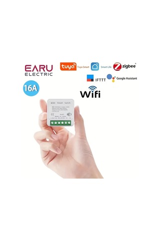 Xuweiwei Tuya Zigbee Tuya Akıllı Ev Mini Anahtar Modülü Wifi Zigbee 16a Sesle Kontrol Uyumlu Alexa Google Home Earu Elektrik 220v 240v
