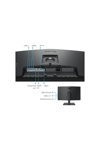Benq Pd2705u 27 Ips 4k Uhd Usb-C Srgb Rec.709 Hdr10 Pıp Pbp Dualv