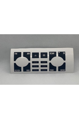 A4 B6 - B7 Kasa 2001-2008 Arası Radio Teyp Ünitesi Tuş Takımı Tamir Kiti Sticker Etiketi 1 Adet