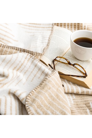 Schafer Home Bloom Çk Battaniye 200x220 Cm 1 Parça-bej Bej