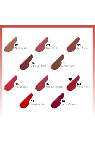 Hydramoist Lipgloss Nemlendirici Dudak Parlatıcısı - 08 Party - Kırmızı 0