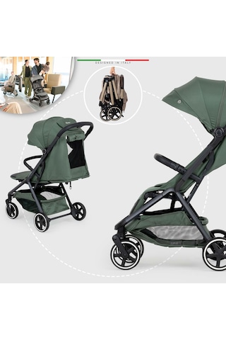 Elele Cabina Kabin Tipi Bebek Arabası Yeşil