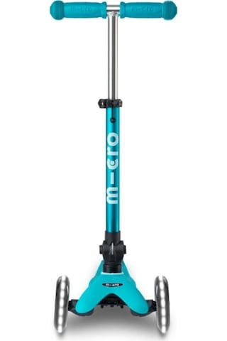 Mini Micro Scooter - Deluxe Foldable LED Aqua