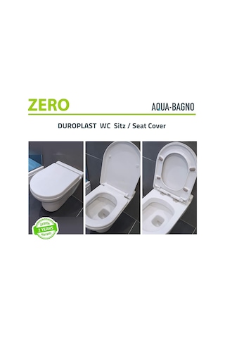 Aqua Bagno / Otomatik Kapanma Sistemli Klozet Kapağı, Antibakteriyel, Ab'de Üretilmiştir, Çıkarılabilir Duroplast Diğer