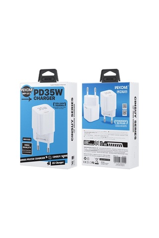 Wk Wp-u13 Cinsuy Hız Pd35w Tip-c Hızlı Şarj Cihazı, Fiş: Ab Fiş Beyaz Beyaz
