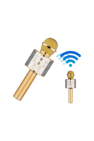 Bluetooth Hoparlör Usb Aux Sd Kart Kaoroke Mikrofon Uzun Pil Ömrü