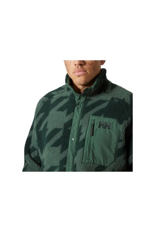 Helly Hansen Panorama Printed Pile Snap Erkek Yşl Yeşil