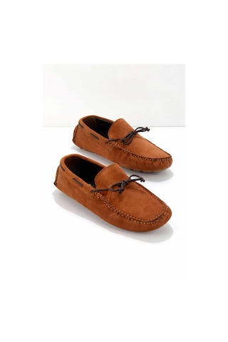 Bambi Taba Leather Erkek Loafer Ayakkabı E01549913402 Taba