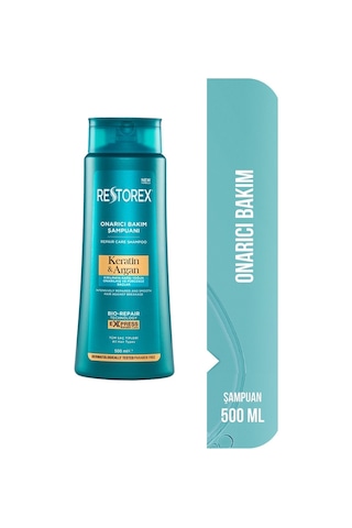 Keratin & Argan Onarıcı Saç Bakım Şampuanı 500ml