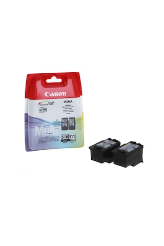 Canon Pg 510Bk/Cl 511 Kartus 2Lı Paket İkisi Bir Arada