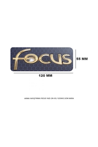 Ford Focus 98-05 Arma Bagaj Yazısı Yapıştırma 12cmx5.5cm 8400a