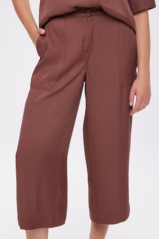 Faik Sönmez Kemeri Lastikli Cep Detaylı Rayon Viskon Capri S26cpr008 Us26cpr00883 Koyu Kahve