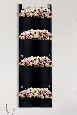 Bundera Blume Çiçeklik Bahçe Balkon Bitki Çiçek Saksı Standı Rafı Siyah
