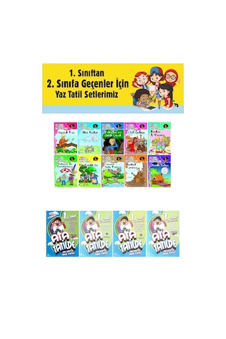 1.sınıftan 2.sınıfa Geçenler İçin Ata Tatilde +10 Lu Hikaye Seti 5