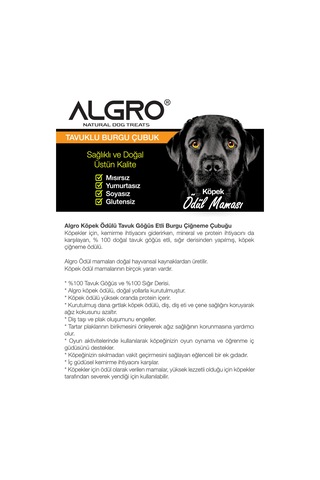 Algro Tavuk Göğüs Etli Jumbo Boy Burgu Çubuk 240 G