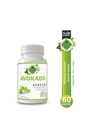 Gökçek Şifa 1000 MG Avokado (Avocado Capsule) 60 Kapsül