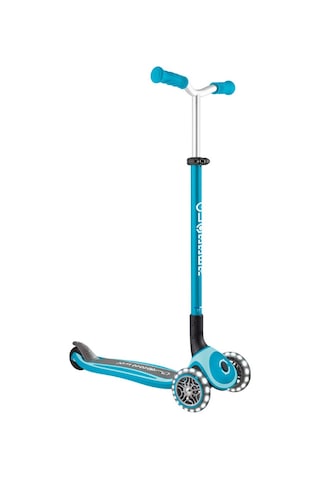 Globber Master Işıklı Katlanabilir Scooter - Okyanus Mavisi Mavi
