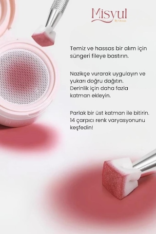 Ocean 200'lü Kalemli Ombre Ve Nail Art Sünger Seti Kalemli Asu-301s