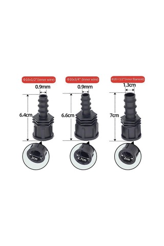 Bahçe Hortumu Bağlantı Parçası 20mm Dişi Erkek Dişli Konnektör B Diğer