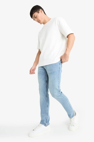 Defacto Pedro Slim Fit Dar Kalıp Normal Bel Dar Paça Jean Pantolon G2614ax25aunm39 Mavi
