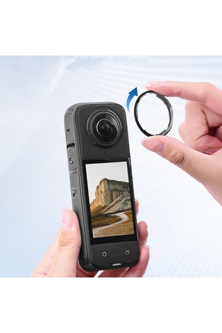 Geeroyoo Insta360 One X4 Kamera Lens Koruyucu, 9h Cam + Pc Malzeme, Su Geçirmez, Kir Ve Çizik Koruma, Hd Görüntü Kalitesi Sağlar, Kolay Kurulum - Spor Kamera Aksesuarı